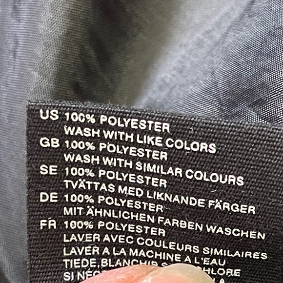 Black Lightweight Belted Jacket Raincoat H&M Size 6 - Picture 8 of 13